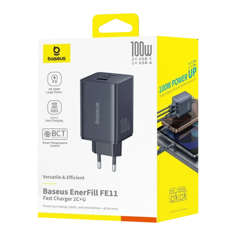 Зарядное устройство Baseus EnerFill FE11 100W Black (P10182102123-00)
