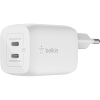 Зарядний пристрій Belkin Boost Up Charge Pro GaN Dual USB-C Charger 65W White (WCH013VFWH)