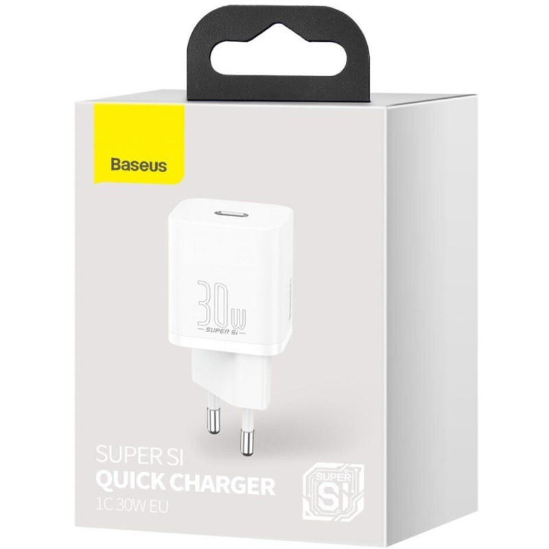 Baseus Super Silicone PD 30W Type-C White (CCSUP-J02)