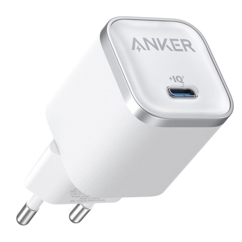 Зарядний пристрій Anker Nano Charger 45W USB-C White (A2692L21)