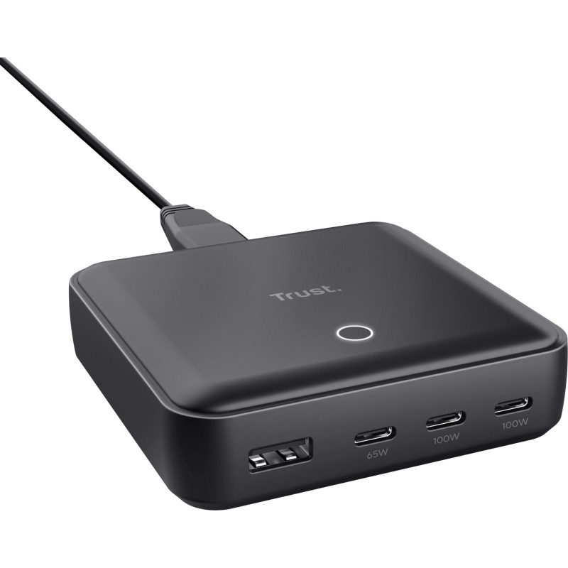 Зарядний пристрій Trust Maxo 100W Desktop Charger Black (25242)