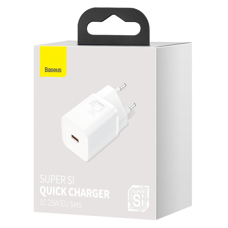 Baseus Super Si Quick Charger 1C 25W White (CCSP020102)