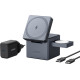 Зарядний пристрій Anker MagGo Wireless Charging Station 15W 3-in-1 Cube Black (Y1811G11)