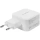 Зарядний пристрій Choetech GaN USB Type-C 45W, PD, QC, PPS White (PD8007) (PD8007-EU-WH)
