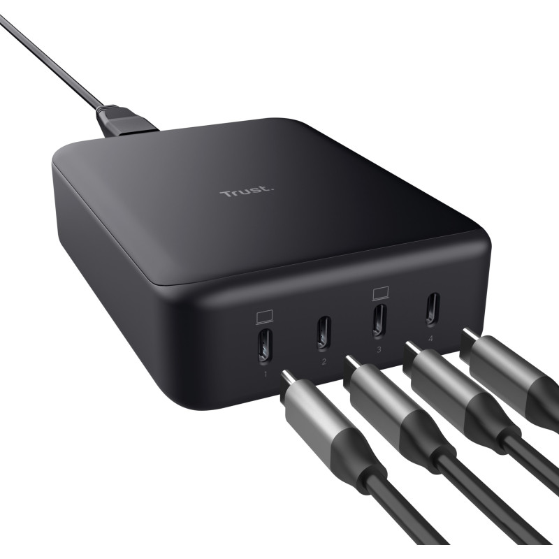 Зарядное устройство Trust Maxo 240W Desk Charger Black (25413)
