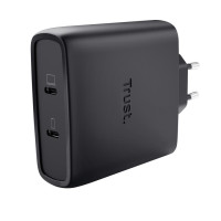 Зарядное устройство TRUST Maxo 100W 2xUSB-C GaN Charger Black w/Type-C cable (25527)