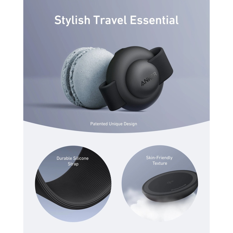 Зарядний пристрій Anker MagGo Wireless Charging Pad 15W 3-in-1 Foldable Black (B25M8H11)