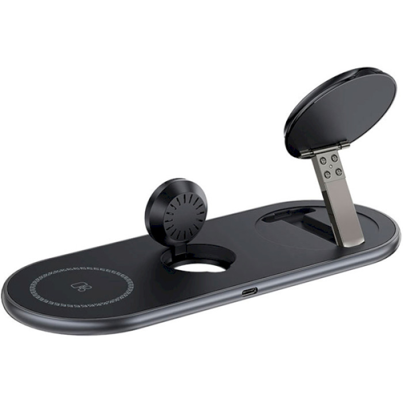 Зарядное устройство Acefast E19 Qi2 3-in-1 Black (6974316283096)