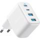 Зарядний пристрій Anker Zolo Charger 50W, 2xUSB-C, 2xUSB-A, White (A121EG21)