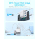 Зарядний пристрій Anker Zolo Charger 50W, 2xUSB-C, 2xUSB-A, White (A121EG21)