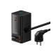 Baseus PowerCombo Digital PowerStrip 2AC+1U+1C+Retractable-C 65W EU Black (PSLR000301)