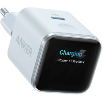 Зарядное устройство Anker Nano Charger Smart Display 45W Blue (A121DG31)