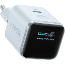 Зарядний пристрій Anker Nano Charger Smart Display 45W Blue (A121DG31)