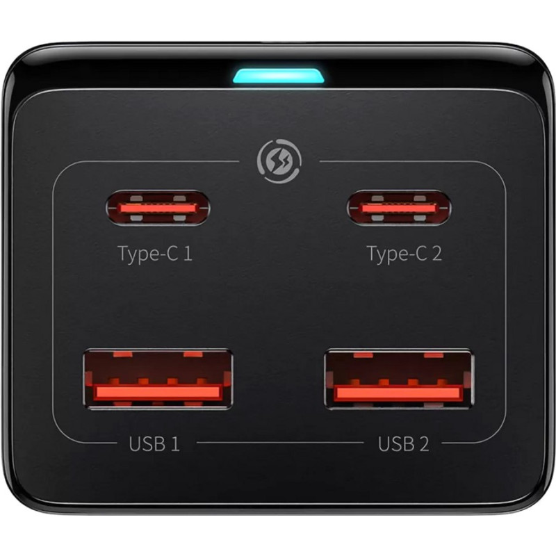 Baseus GaN3 Pro AC 2хUSB+2хType-C 100W Cable Type-C-Type-C 1m (PSZM000401)