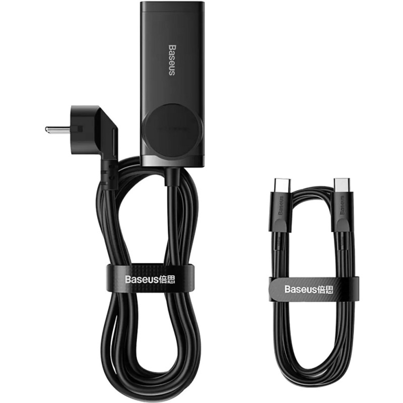 Baseus GaN3 Pro AC 2хUSB+2хType-C 100W Cable Type-C-Type-C 1m (PSZM000401)