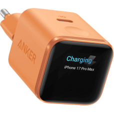 Зарядний пристрій Anker Nano Charger Smart Display 45W Orange (A121DGO1)