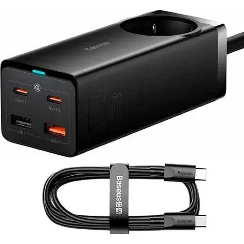Baseus GaN3 Pro Desktop Powerstrip 65W Black (PSZM000901)