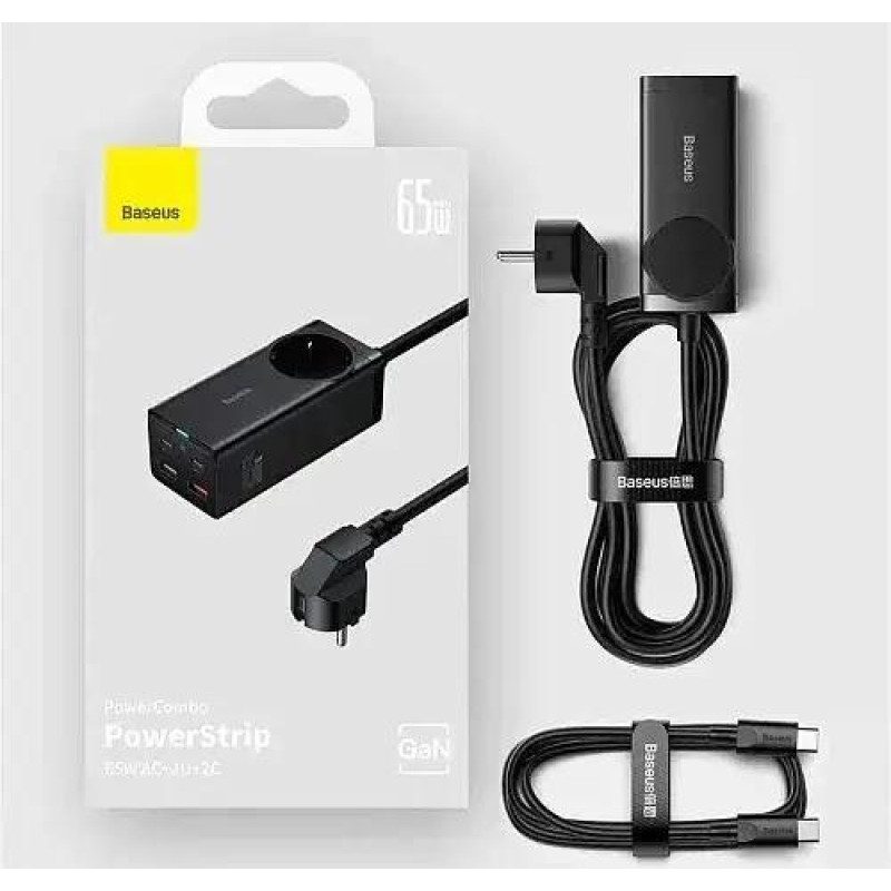 Baseus GaN3 Pro Desktop Powerstrip 65W Black (PSZM000901)