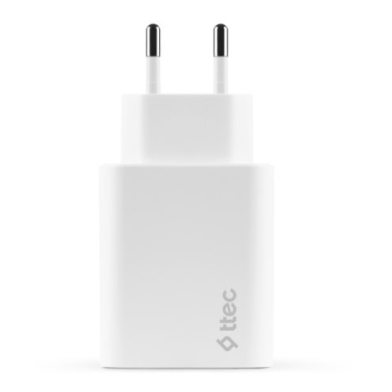 Зарядное устройство TTEC SmartCharger Duo PD USB-C/USB-A 32W White (2SCS24B)