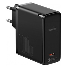 Baseus GaN2 Fast Charger 100W + Cable Type-C to Type-C 100W Black (TZCCGAN-L01)
