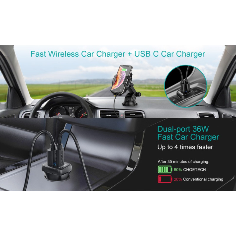 Зарядний пристрій Choetech  T521-F