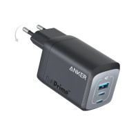 Зарядний пристрій Anker GaNPrime Charger 67W 2xUSB-C PD&1xUSB-A Black (A2669313)