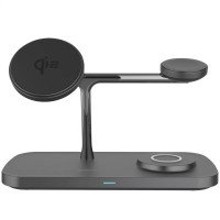 Зарядное устройство Proove Magnetic Field Pro 3 in 1 Qi2 Black (WSMP15002001)