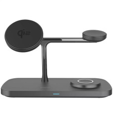 Зарядний пристрій Proove Magnetic Field Pro 3 in 1 Qi2 Black (WSMP15002001)