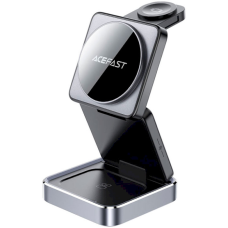 Зарядное устройство Acefast E20 3 in 1 Inductive Charger Black (6974316283478)