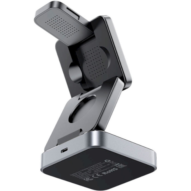 Зарядное устройство Acefast E20 3 in 1 Inductive Charger Black (6974316283478)