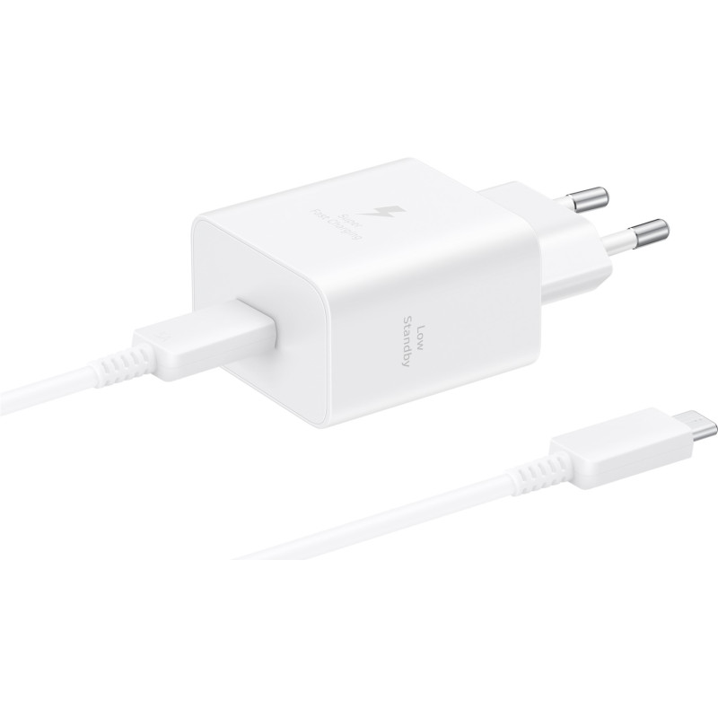 Зарядное устройство Samsung Fast Charging Type-C 45W with Cable White (EP-T4511XWEGEU)