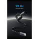 Зарядний пристрій Ugreen Car charger USB-C PD90W + cable USB-C to USB-C retractable (55909B)