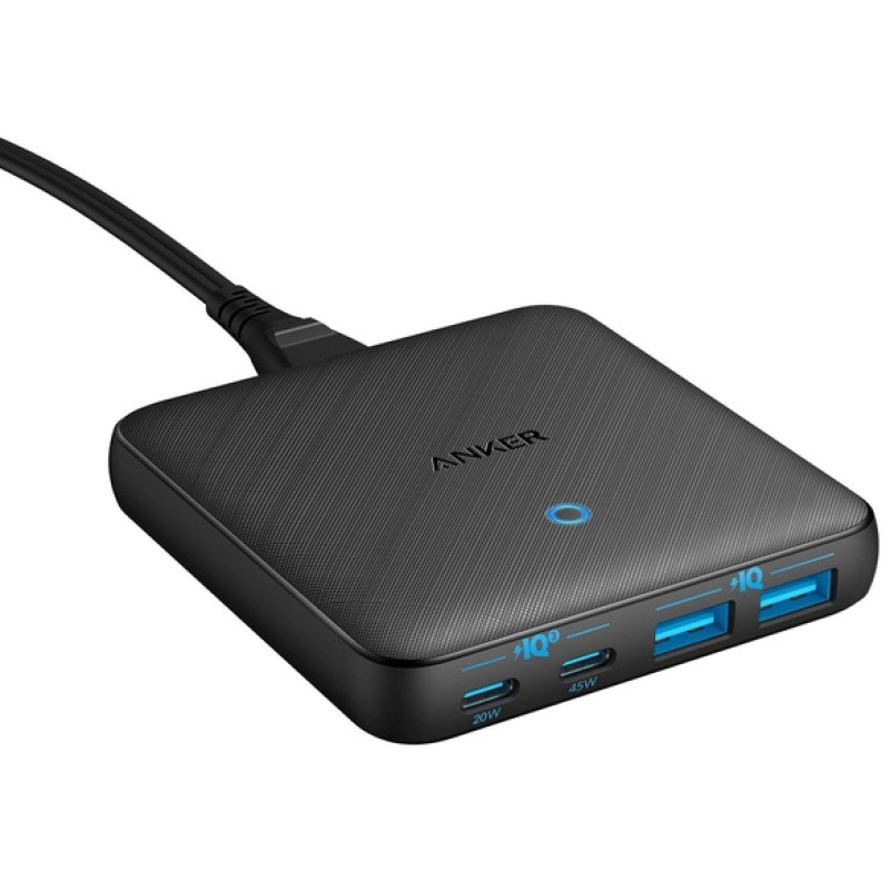 Зарядний пристрій Anker PowerPort 543 Atom III Slim 4 65W 2&2xUSB-C PIQ3.0 (A2046G12)