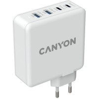 Зарядний пристрій Canyon H-100 GaN 2xUSB-C, 2xUSB-A, PD3.0, QC3.0, 100W White (CND-CHA100W01)