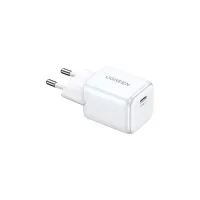 Зарядний пристрій UGREEN CD319 Nexode Mini GaN 30W 1xUSB-C PD3.0 QC4.0 Wall Charger White (15326)