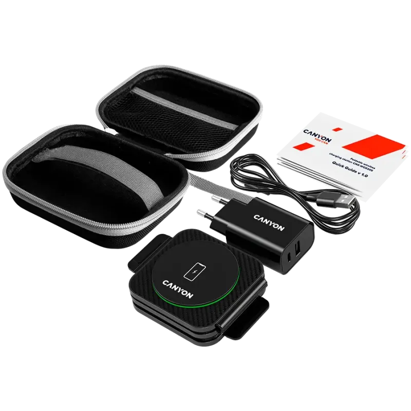 Зарядное устройство Canyon WS-305 Wireless Charging Station Black (CNS-WCS305B)
