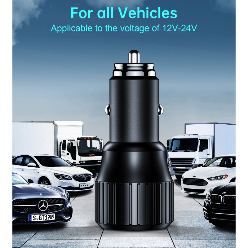 Зарядний пристрій Choetech 63W QC3.0/PD/PPS Black (TC0010-BK)