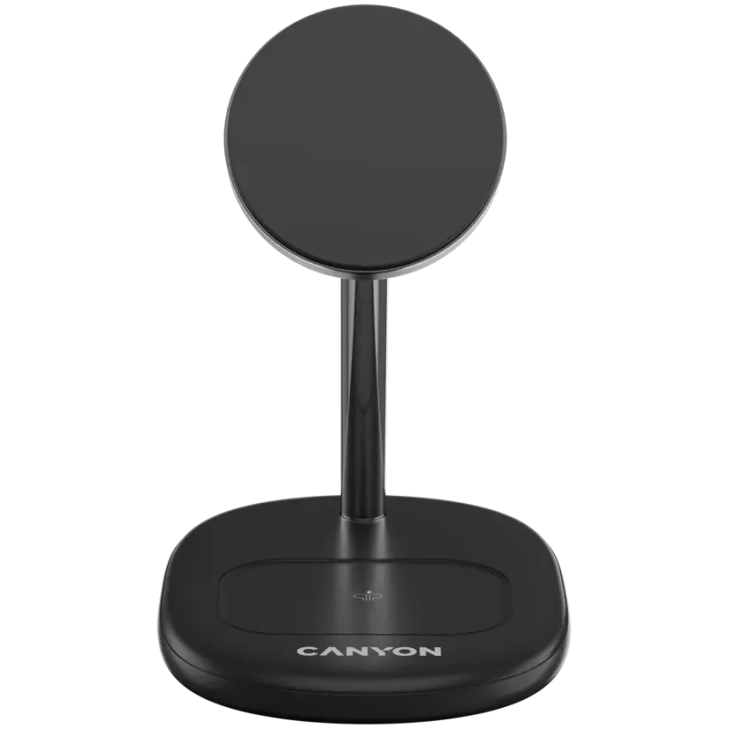 Зарядное устройство Canyon WCS-205 15W Qi2 2in1 Black (CNS-WCS205B)