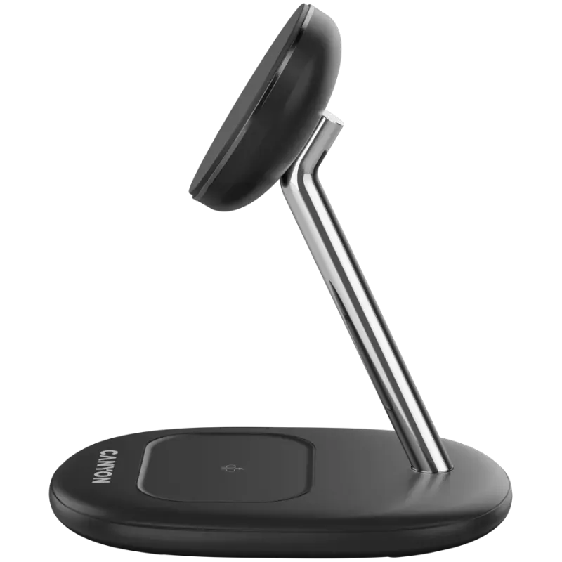 Зарядное устройство Canyon WCS-205 15W Qi2 2in1 Black (CNS-WCS205B)