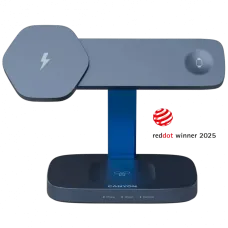 Зарядное устройство Canyon Hexagon WCS-310 Wireless Charging Station Dark Gray/Blue (CNS-WCS310DGBL)