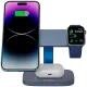 Зарядное устройство Canyon Hexagon WCS-310 Wireless Charging Station Dark Gray/Blue (CNS-WCS310DGBL)