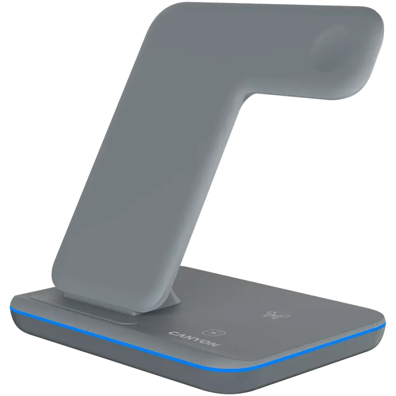 Зарядное устройство Canyon WS-303 Wireless Charging Station Dark Gray (CNS-WCS303DG)