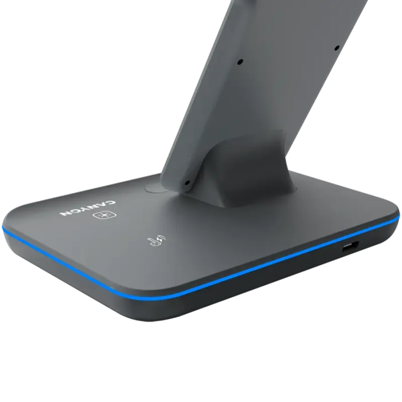 Зарядное устройство Canyon WS-303 Wireless Charging Station Dark Gray (CNS-WCS303DG)