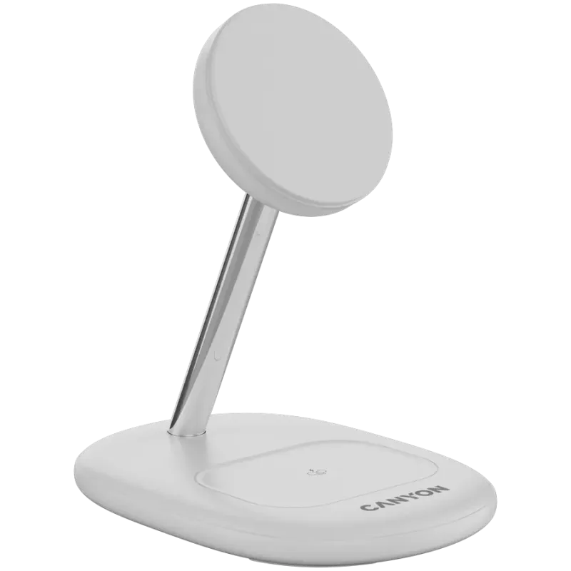 Зарядное устройство Canyon WCS-205 15W Qi2 2in1 White (CNS-WCS205W)