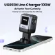 Зарядний пристрій Ugreen 1xUSB + 3xUSB-C GaN 100W Robot X688 gray (45515B)