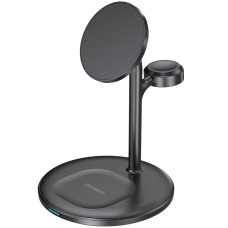 Зарядний пристрій Choetech T585-F 3in1 Magnetic Wireless Charger Station for Apple (T585-F-101CCBK)