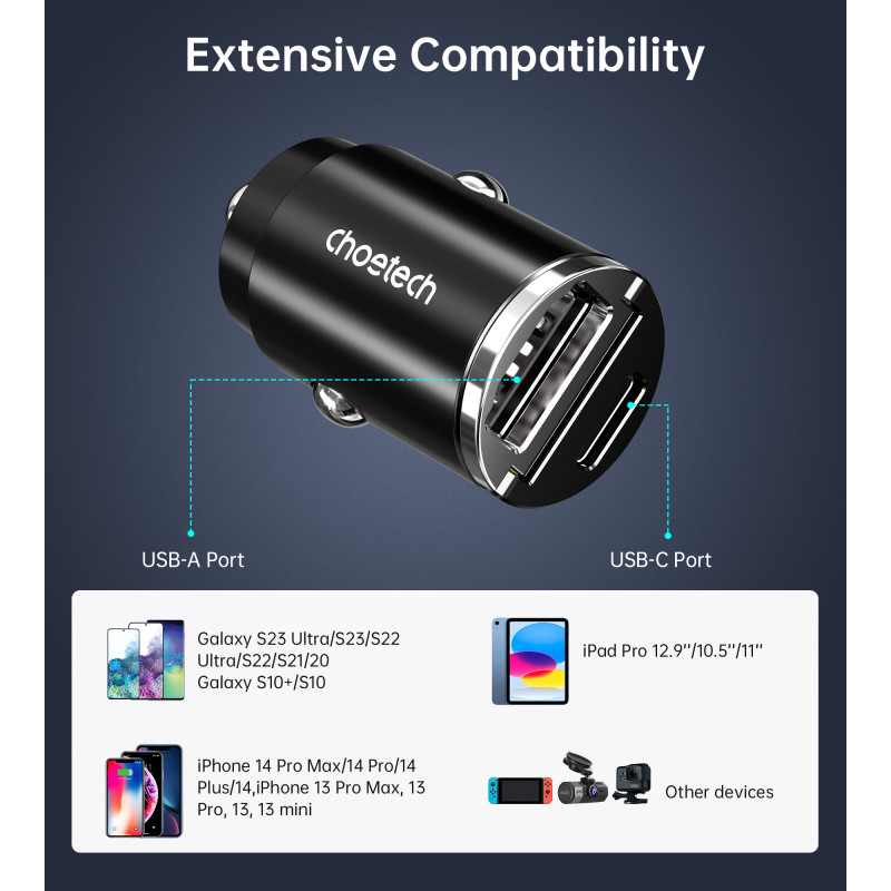 Choetech TC0006-V2-BK
