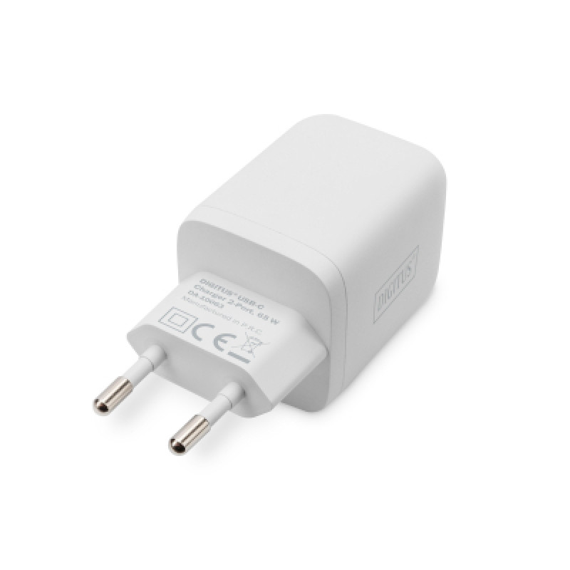 Зарядний пристрій Digitus 65W GaN Charger White (DA-10063)