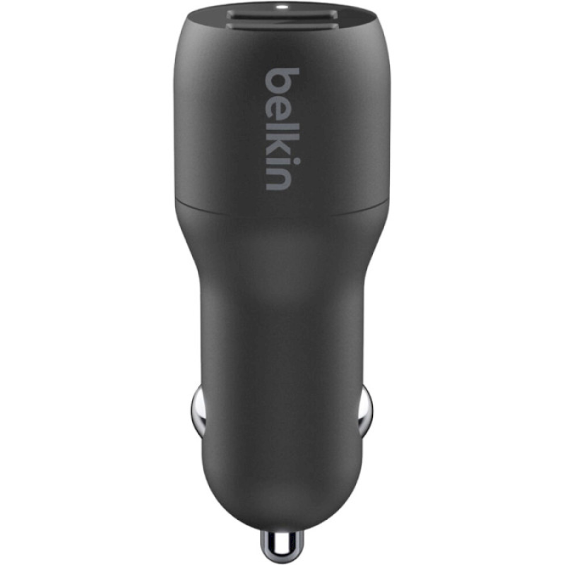Зарядное устройство Belkin Boost Up Charge Dual USB-A Car Charger 24W + USB-A to USB-C (CCE001BT1MBK)