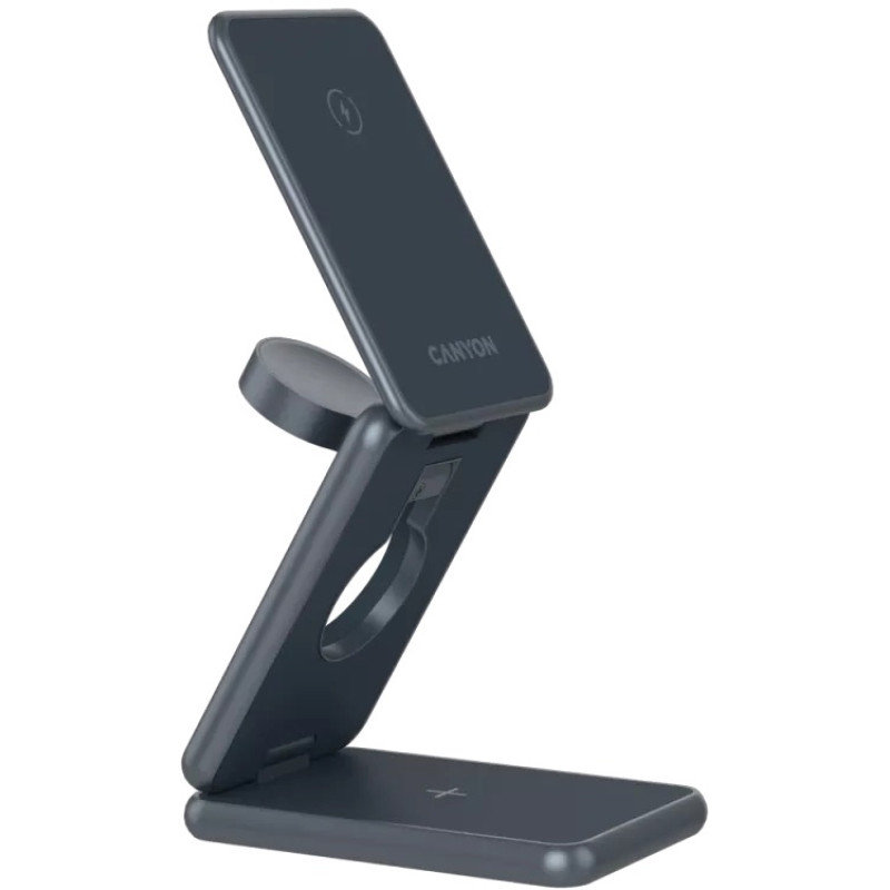 Зарядний пристрій Canyon OnCharge 309 15W 3in1 Metal (CNS-WCS309M)